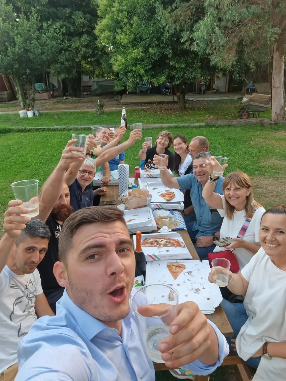 Un momento conviviale tra i soci